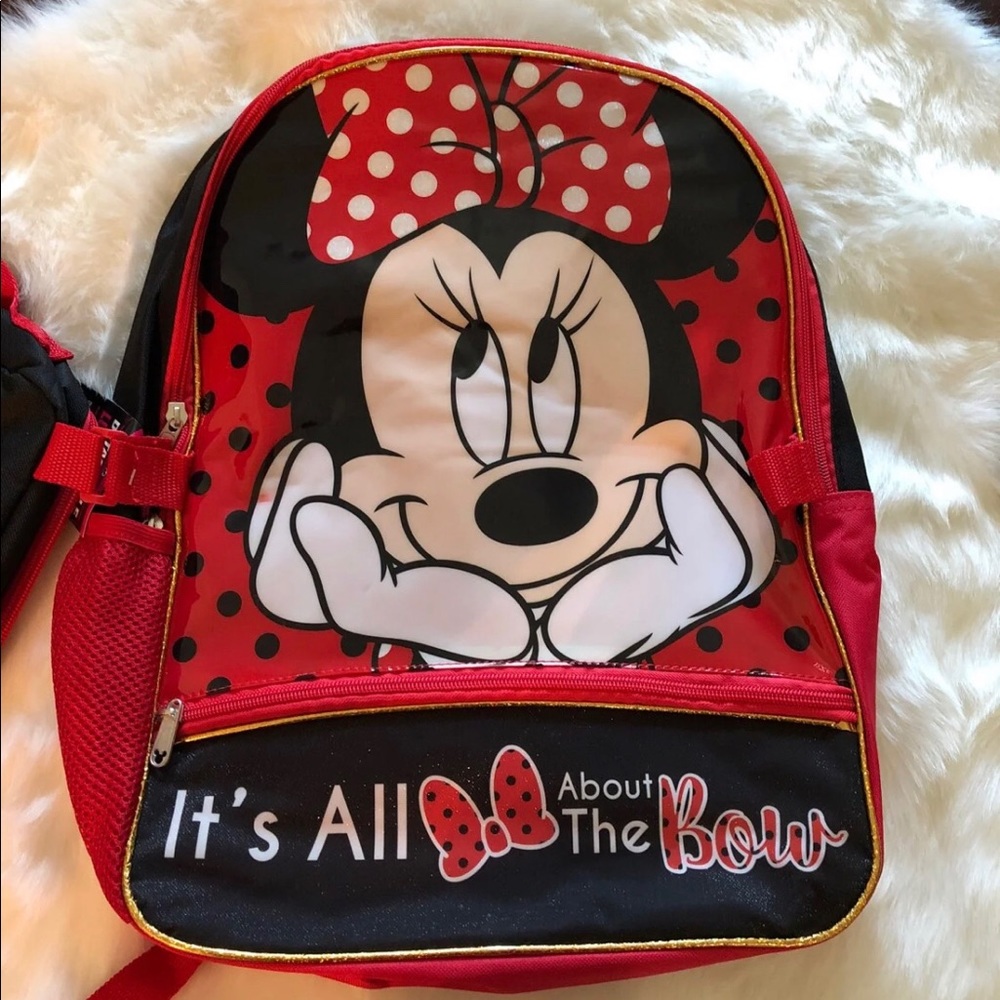 Minnie Mouse Backpack with Lunch Bag